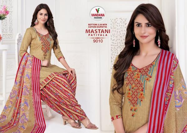 Vandana Mastani Patiyala Vol-9 Cotton Designer Patiyala Dress Material